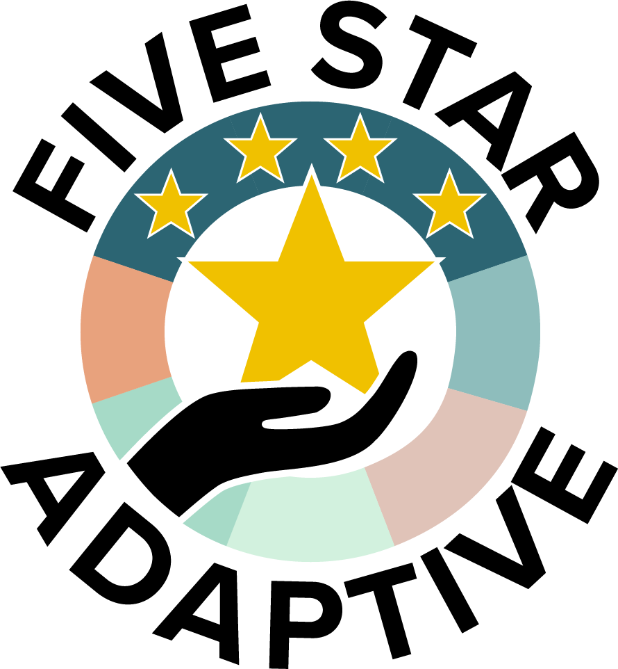 Logo featuring a hand holding a star